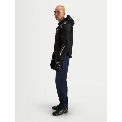 Blouson Moto Alpinestars ZACA WATERPROOF V2 - Noir / Blanc