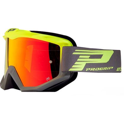 Gafas de motocross Progrip ATZAKI Mirror Two 3201FL amarillo flúor/Gris 2021 - Amarillo / Gris