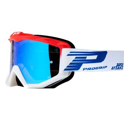 Gafas de motocross Progrip ATZAKI Mirror Two 3201FL rojo/Blanco 2021 - Rojo / Blanco