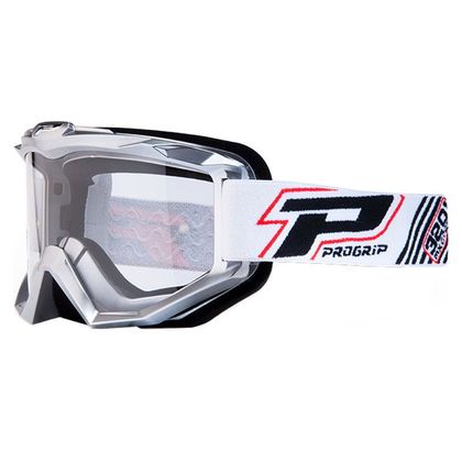 Gafas de motocross Progrip ATZAKI Base 3201TR plateado 2021 - Gris