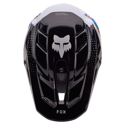 Fox V3 RS SCANS 2024 Cross-Helm - Weiß / Schwarz