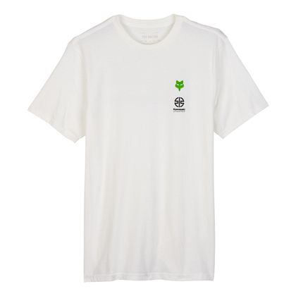 T-Shirt manches courtes Fox FOX X KAWI PREM SS TEE II - Bianco Ref : FX4445 