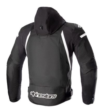 Veste Moto Alpinestars ZACA WATERPROOF - Noir / Blanc