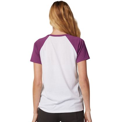 T-Shirt manches courtes Fox WOMAN NEXT LEVEL SS RAGLAN TEE - Bianco