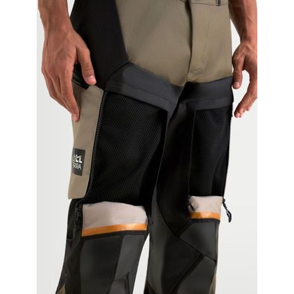 Pantalon Moto Alpinestars HALO V2 DRYSTAR® - Blanc / Marron