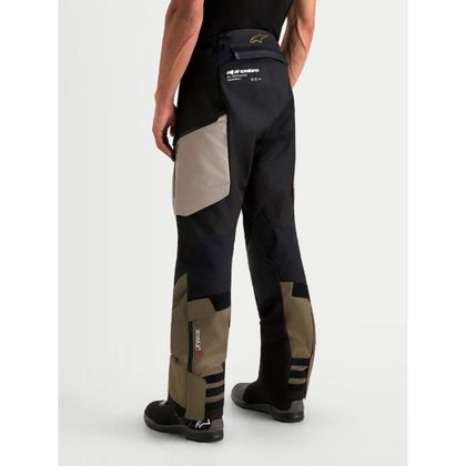 Pantalon Moto Alpinestars HALO V2 DRYSTAR® - Blanc / Marron