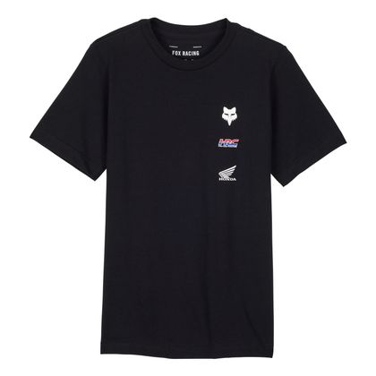 T-Shirt manches courtes Fox YOUTH FOX X HONDA SS TEE - Noir Ref : FX4504 