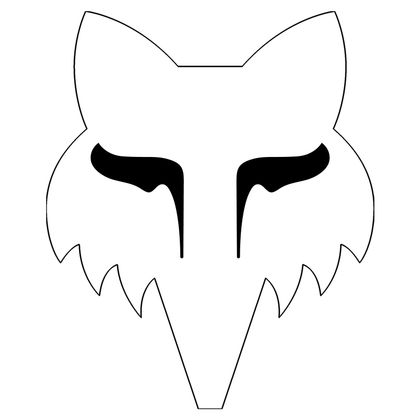 Stickers Fox FOX HEAD 4" - Blanc