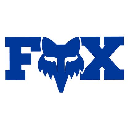 Stickers Fox F HEAD X 3" - Bleu