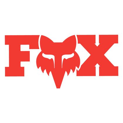 Stickers Fox F HEAD X 3" - Rouge