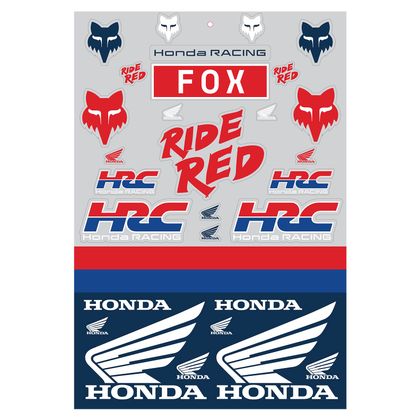 Stickers Fox HONDA TRACK PACK - Multicolore