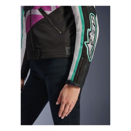 Blouson Moto Alpinestars IDLES - Noir / Violet