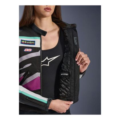 Blouson Moto Alpinestars IDLES - Noir / Violet