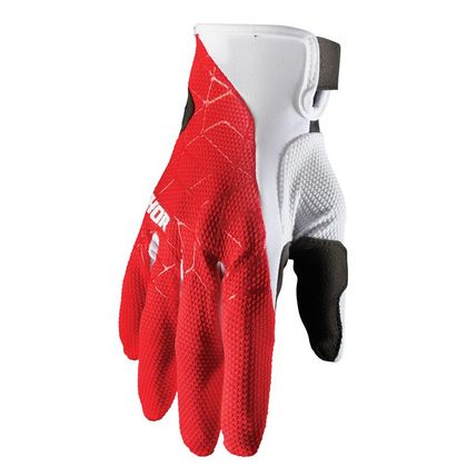 Guantes de motocross Thor DRAFT - RED WHITE 2022 Ref : TO2617 