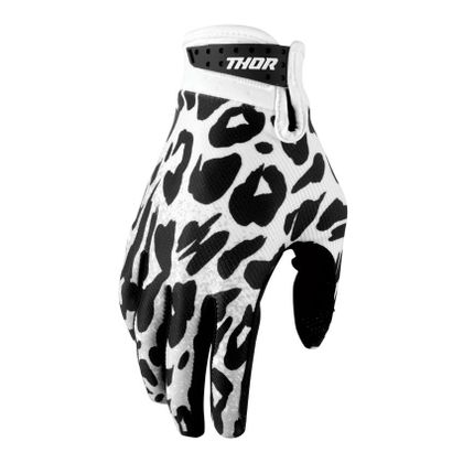 Gants cross Thor LAUNCH - NAMIR - ENFANT - Blanc / Noir Ref : TO3575 