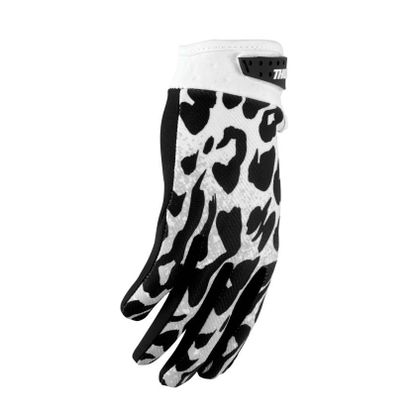 Gants cross Thor LAUNCH - NAMIR - ENFANT - Blanc / Noir