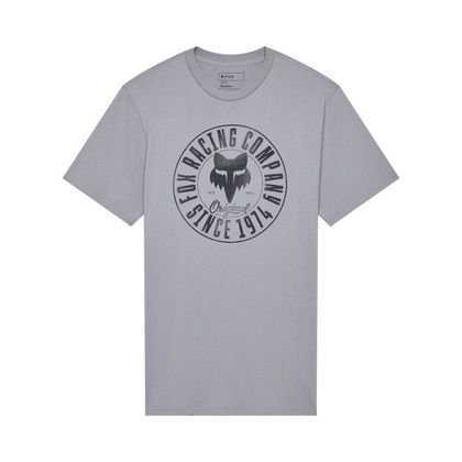 Fox EMBLEM PREM T-shirt met korte mouwen - Grijs / Zwart Ref: FX5340 