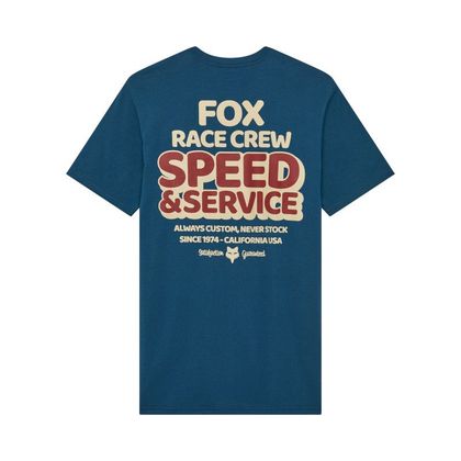 Fox ALWAYS CUSTOM PREM Short-sleeved T-Shirt - Black / Blue