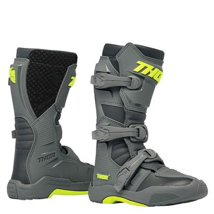 Bottes cross Thor BLITZ XR - ENFANT - Gris / Orange Ref : TO3108 