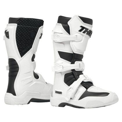 Bottes cross Thor BLITZ XR - ENFANT - Blanc / Noir Ref : TO3109 