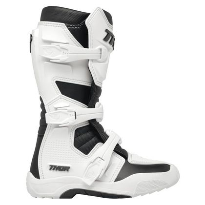 Bottes cross Thor BLITZ XR - ENFANT - Blanc / Noir