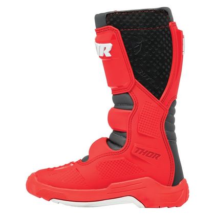 Thor BLITZ XR - KIND Cross-Stiefel - Rot / Schwarz