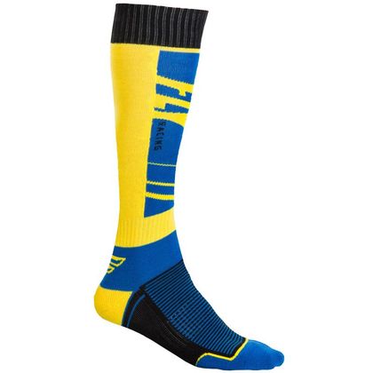 Chaussettes MX Fly THIN NAVY YELLOW
