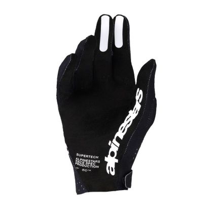 Alpinestars SUPERTECH 2025 Handschoenen met kruis - Zwart / Wit