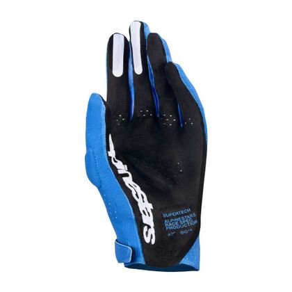 Gants cross Alpinestars SUPERTECH 2026 - Bleu / Blanc