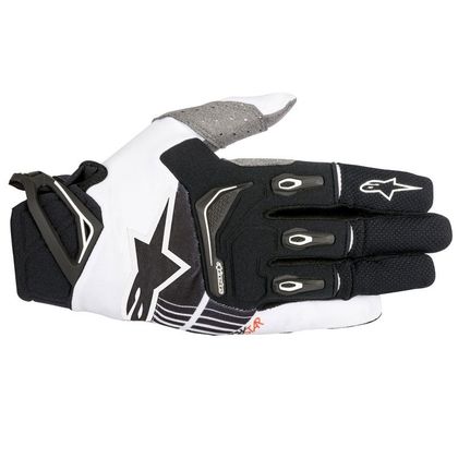 Gants cross Alpinestars TECHSTAR BLACK WHITE 2018 Ref : AP10981 