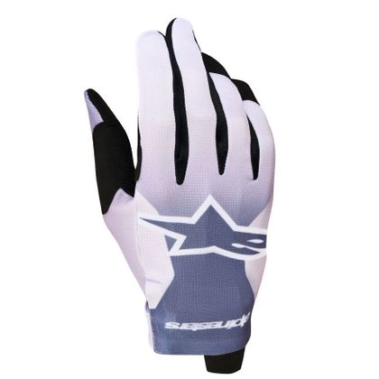 Gants cross Alpinestars RADAR 2027 - Gris / Blanc Ref : AP4597 
