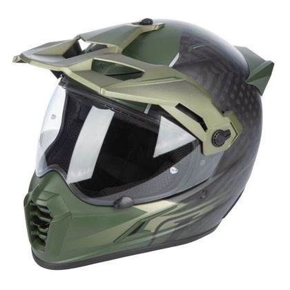 KLIM KRIOS PRO - ECHO Full-face helmet - Black / Green Ref : KLI0527 