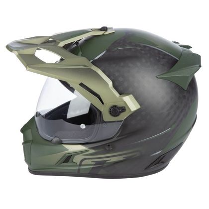 KLIM KRIOS PRO - ECHO Full-face helmet - Black / Green
