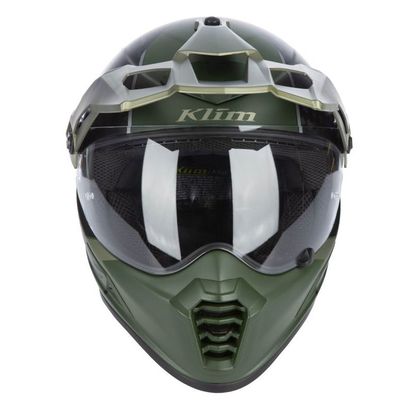 KLIM KRIOS PRO - ECHO Full-face helmet - Black / Green