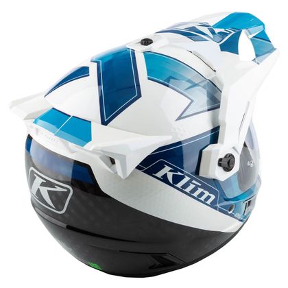 KLIM KRIOS PRO - SPECTRUM Integraalhelm - Wit / Blauw