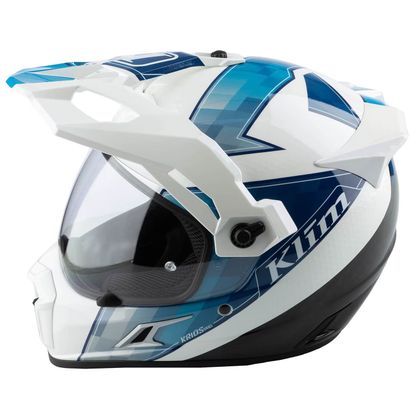 KLIM KRIOS PRO - SPECTRUM Integraalhelm - Wit / Blauw