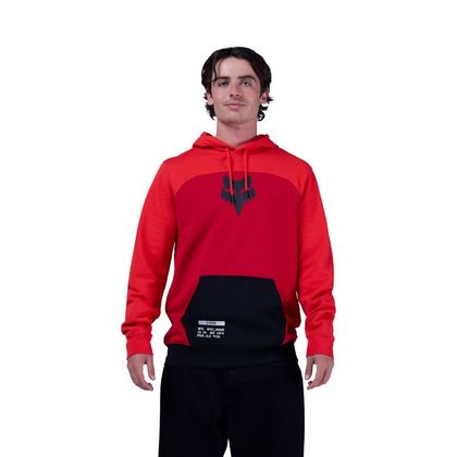 Fox FRACTURE PANELED FLC PO Sweat - Red