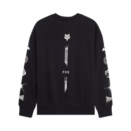 Fox IMAGE COSMO OVERSIZED CREW Long-sleeved T-shirt - Black