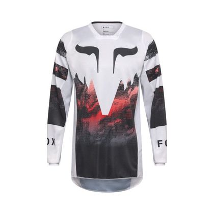 Maillot cross Fox 180 KAIROS 2025 - Blanc / Rouge Ref : FX6122 