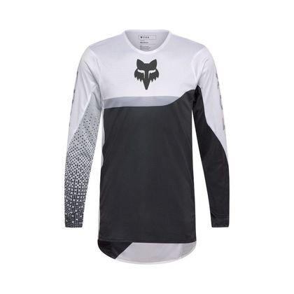 Maillot cross Fox FLEXAIR FRACTURE 2025 - Blanc / Noir Ref : FX6131 