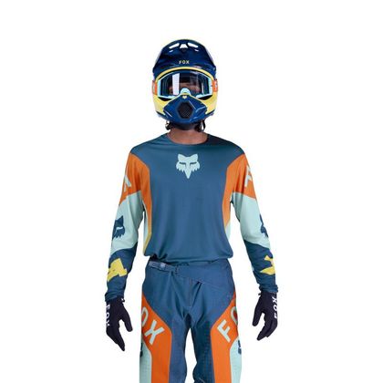 Maillot cross Fox 360 TINE 2025 - Orange / Bleu