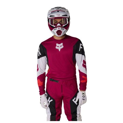 Maillot cross Fox 360 TINE 2026 - Rouge / Blanc