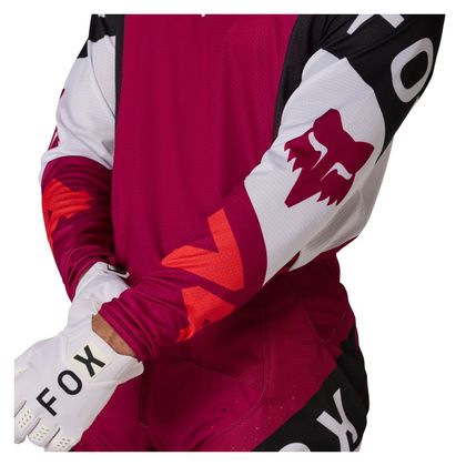 Maillot cross Fox 360 TINE 2026 - Rouge / Blanc