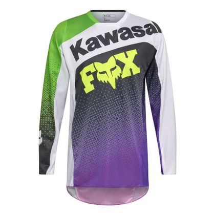 Maillot cross Fox 180 KAWASAKI 2025 - Violet / Blanc Ref : FX6147 