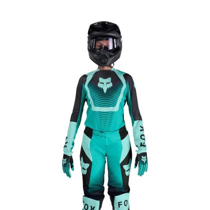 Maillot cross Fox 180 COLLECT FEMME 2025 - Vert / Noir