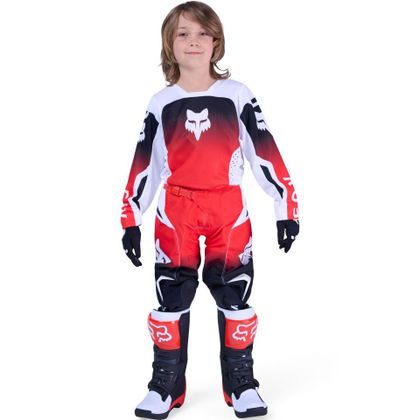 Maillot cross Fox 180 SHIELD ENFANT - Noir / Rouge