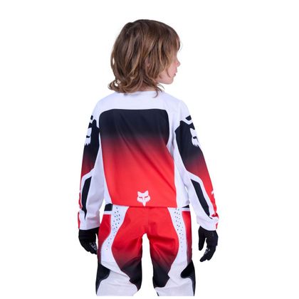 Maillot cross Fox 180 SHIELD ENFANT - Noir / Rouge