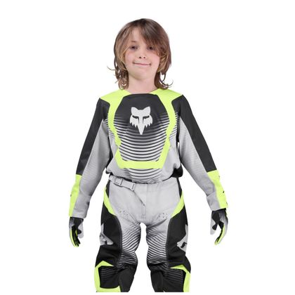 Fox 180 KINDERSAMMLUNG Cross-Trikot - Grau / Gelb