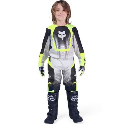 Fox 180 KINDERSAMMLUNG Cross-Trikot - Grau / Gelb