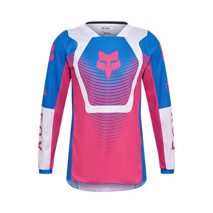 Maillot cross Fox 180 COLLECT ENFANT - Bleu / Rose Ref : FX6157 